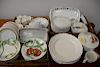 Four tray lots of porcelain and china to include porcelaine De Paris France, vegetable plates, Villeroy and Boch "manoir" plates Ros...