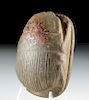 Large Egyptian Stone Heart Scarab