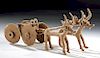 Ancient Anatolian Bronze Chariot and Bulls