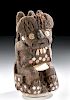 Moche Carved Wood Sitting Lord w/ Shell Inlays