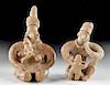 Lot of 2 Colima Terracotta Maternal Figures