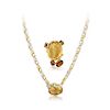 A Citrine and Diamond Ring and Necklace Set