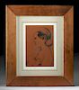 Framed Mid-20th C. Bufano Artist Proof, Balinese Mother