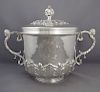 Massive English Sterling Silver Cup & Cover