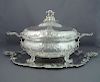 Rococo Silver Soup Tureen on Stand