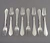 Georg Jensen Continental Silver Pastry Forks