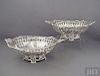 Pair of Victorian Sterling Silver Baskets