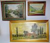 3 MISC. FRENCH OIL PAINTINGS