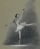 Louis Kronberg Realist Pastel Drawing of Ballerina