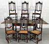 English Country Oak Dining Table & Chairs