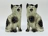 18C Continental Soft Paste Porcelain Mantel Cats