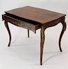 French Marquetry Inlaid Lady's Writing Table Desk