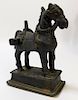C.1900 Indian Bronze Saddled Horse Figure