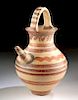 Tall Mycenaean Pottery Spouted Askos w/ TL