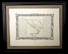 Framed Engraved Map of Ancient Roman Empire - 1763