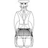 John Risley Wrought Iron Anthropomorphic Chair