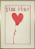Jim Dine "Red Design for Satin Heart" Lithograph