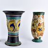Two (2) Gouda Art Deco Pottery Tableware