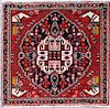 Persian Hand Woven Prayer Rug / Mat 2' x 2'