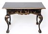 Chippendale Manner Chinoiserie Lacquered Desk