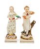 Two Staffordshire Pottery Figures<br>Height 8 inc