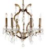 A Gilt Metal and Cut Glass Chandelier