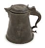 A Swedish Pewter Tankard<br>Height 6 7/8 inches.