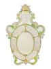 A Venetian Glass Mirror<br>Length overall 42 1/2 