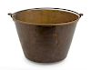 A Primitive Brass Pail <br>19TH CENTURY<br>Height