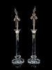 A Pair of Contemporary Cut Glass Lamps<br>SECOND 
