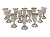 A Group of 12 American Silver Cordials<br>Height 