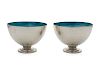 A Pair of American Silver Enameled Revere Bowls<b