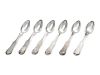 A Group of Coin Silver Spoons<br>6 total, each en