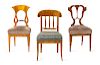 Three Biedermeier Side Chairs<br>Each Circa 1840<
