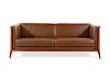 A Contemporary Leather Upholstered Sofa<br>MAURIC