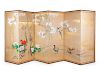 A Japanese Painted Paper Six-Panel Screen<br>20th