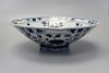 Large Chinese blue and white porcelain bowl. Xuande Mark.