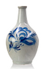 Korean Blue and White Bottle, Late Joseon Dynasty