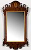 Small 18/19th C. Chippendale Inlaid Partial Mirror