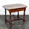 19th C. English William and Mary Turned Leg Table