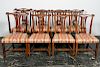 Set, Eight Chippendale Style Dining Chairs