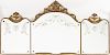 Neoclassical Style Long Gilt Overmantel Mirror