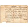 1740 Colonial Governor GEORGE CLARKE Signed New York Militia Appointment