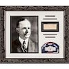 Beautifully Displayed President CALVIN COOLIDGE Framed Clipped Autograph