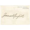 Rare President (JAMES A. GARFIELD) with Stamped Signature Executive Mansion Card