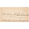 Belva Lockwood Female Presidential Candidate 1884 + 1888 Signed Card