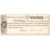 (1773) British Museum LOTTERY Ticket held to Fund the British Museums Expansion