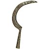 Late 17th to 18th Century Crescent Forged Iron Halberd Head with Makers Mark
