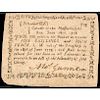Colonial Currency Massachusetts June 18, 1776 Five Shillings and Four Pence Note