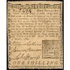 Colonial Currency PA. March 10, 1769 1s Relief and Employment of Poor PMG VF-20